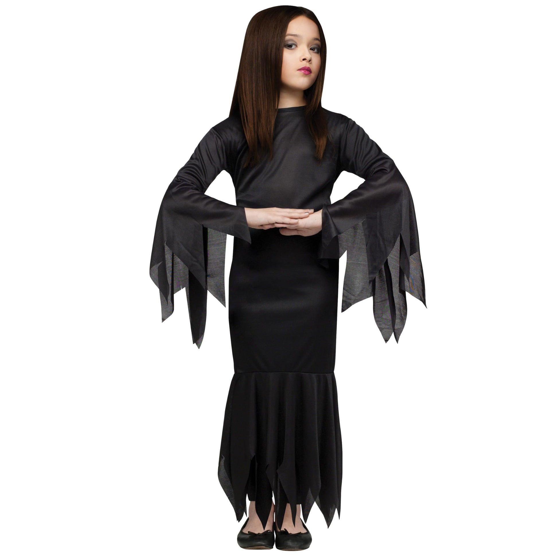 Fun World Girls Morticia Child Costume, Small