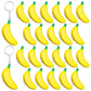 LBSXQGS 24Pcs Banana Keychains Stress Toy  Mini Banana Relief Toy  PU Banana Toy for Stress Relief Kids mature-themeds Birthday Party Favors School Supplies