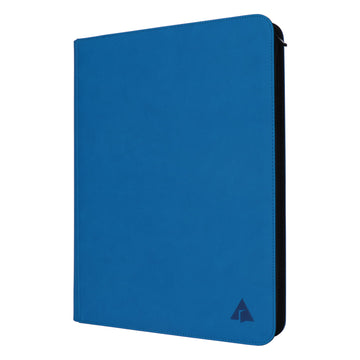 Rayvol enhanced 16-Pocket Card Binder - Fits 1408 Trading Cards  Side Loading Ringless Card Collection Album for TCG -Seablue