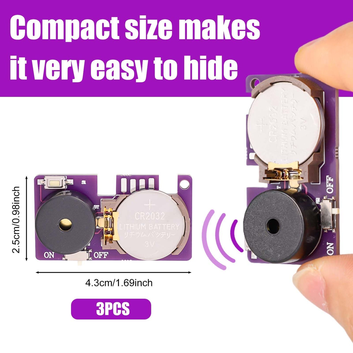 3Pcs Annoying Noise Machine, New Prank Cricket Noise Items With 16 Sounds Beeping Cricket Noise Maker Concealed Noise Stuff Nois