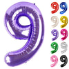 Purple Number 9 Balloon 40 Inch, 9 Balloon Number, 9Th Birthday Decorations, Purple Party Supplies For Boys Girls