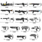 MOOXI-MOC 18Pcs Sci-fi Space Wars Minifigs Spray Paint  Packs Set Small Particle Building Block Toy Kit Compatible with Mainstream Brand