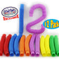Matty's Toy Stop Pull 'N Pop Multi-Color Tubes (Toobs) with Storage Bag - 12 Pack