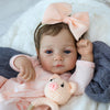 Scom Realistic Reborn Baby Dolls - 18 Inch Lifelike Newborn Baby Dolls Adorable Girl, Real Life Baby Doll With Accessories, Soft