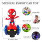 Toylemsan Dancing Robot Spider Toys Interactive Musical Super Hero Car Toy Flashing Lights Intelligent Interactive Educational Robot For Chirldent Day Birthday Gift Boys Girls Age 3 4 5 6 7 8 (Red)