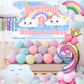 Laventy 35 Pcs On Cloud 9 Birthday Decoration For Girls On Cloud 9 Birthday Backdrop On Cloud 9 Balloons On Cloud 9 Birthday Banner Cloud Balloon Rainbow Balloon
