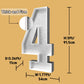 Imprsv 3Ft Silver 40Th-Birthday Decorations Numbers: 40Th Birthday Party Anniversary Decorations Large Light Up Numbers 40 For M