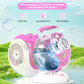 Joyfuture Pink Bubble Machine - Automatic Bubble Blower For Kids, Toddlers - Toys Gifts For Girls Ages 3+ Year Old, Easter, Outd