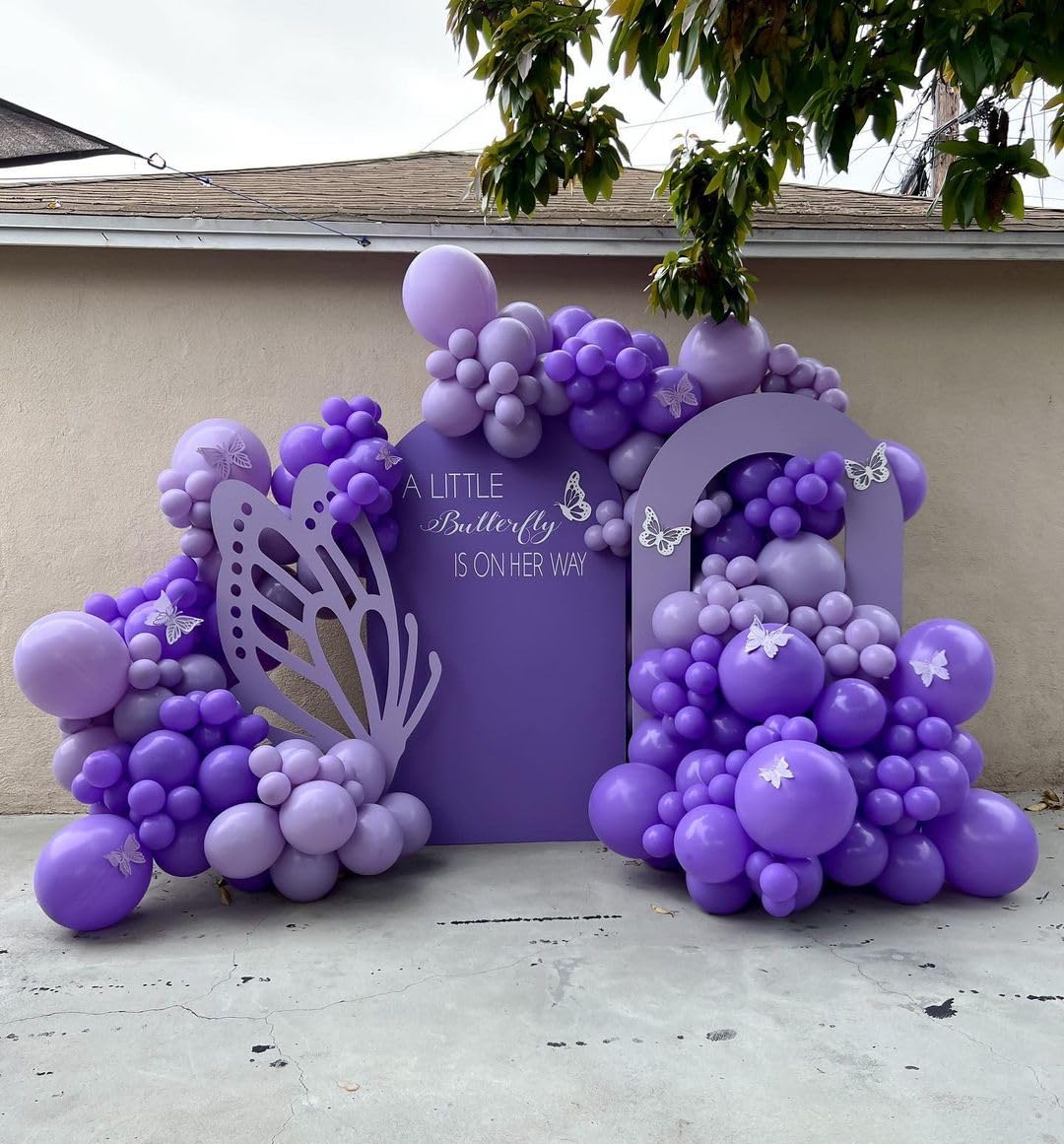 Bezente Dark Purple Latex Party Balloons - 30 Pack Large Thick Purple Balloons Big Round Purple Latex Balloons For Graduation Ha