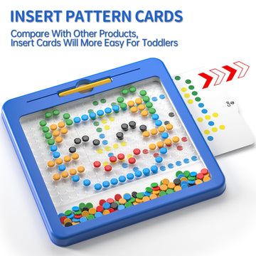 Large Magnetic Dots Board For Toddlers, Magnetic Drawing Board For Kids, Magnetic Dot Art With Magnetic Pen, Montessori Preschoo