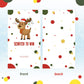 Outus 50 Pieces Christmas Scratch Off Cards Stickers Christmas Hawaii Party Games Vouchers Festive Raffle Tickets Holiday Business Prize Drawings For Kids Adults Families Events Groups (Reindeer)