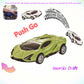 Johehe 2 Pack Race Cars Pull Back, Push Go Inertial Drift Car Models For Toddlers - 3+ Year Old Toys For Kids Ages 4-8 - Perfect