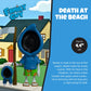 You Tooz Family Guy Death At The Beach, 4.4'' Inch Vinyl Figure, High-End Collectible Vinyl Family Guy Death Figure By Family Guy Collection, Blue,Green,Red