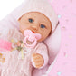 12 Inch Baby Dolls Set With Accessories And Clothes,Newborn Girls Baby Doll With Soft Sleep Bassinet Bed Crib Pillow Blanket Pac