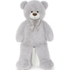 Tezituor Big Teddy Bear 4 Feet, Soft Giant Stuffed Animal Life Size 47 Inch Plush Bear Toy Valentines Christmas Birthday Gift For Girlfriend Kids,Grey