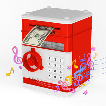 Atm Piggy Bank For Boys Girls, Electronic Money Bank With Password Paper Money Saving Box Coin Can Kids Safe Bank, Birthday Gift