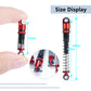 Morlordy Aluminum Alloy 4Pcs Rc Shock 48Mm Ajustable Shocks Absorber Dampers For Scx24 Shocks 48Mm Upgrades 1/24 Rc Crawler Car