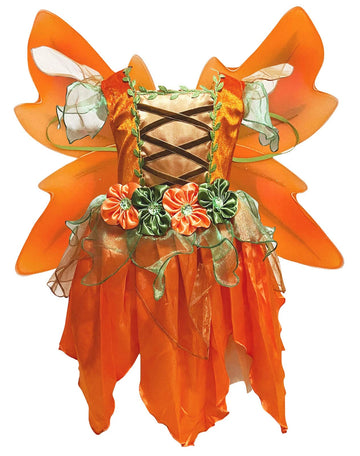 Petitebella Orange Fairy Dress (6-8 Year Girls)