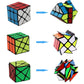 Speed Cube Set Ahyuan 3 Pack Magic Speed Cube Bundle 3X3X3 Yj Windmill Cube Yongjun Axis V2 Cube Yj Fisher Cube 3X3 Sturdy And Smooth Speed Cube Puzzles Toy For Kids And Adults