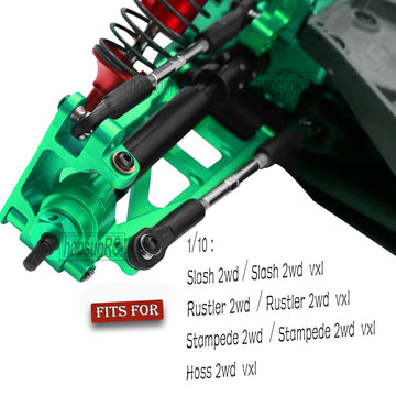 hopsupRC Stainless Steel Rear Drive Shaft CVD & Front Axles Upgrades Part for 1/10 Slash 2WD VXL/Rustler 2WD VXL/Stampede 2WD VX
