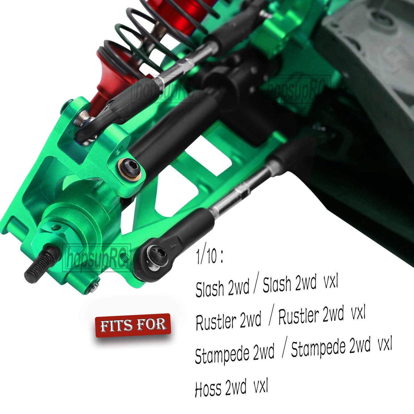 hopsupRC Stainless Steel Rear Drive Shaft CVD & Front Axles Upgrades Part for 1/10 Slash 2WD VXL/Rustler 2WD VXL/Stampede 2WD VX