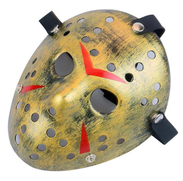 Gmasking Horror Halloween Costume Hockey Mask Party Cosplay Props (Thicken-yellow)