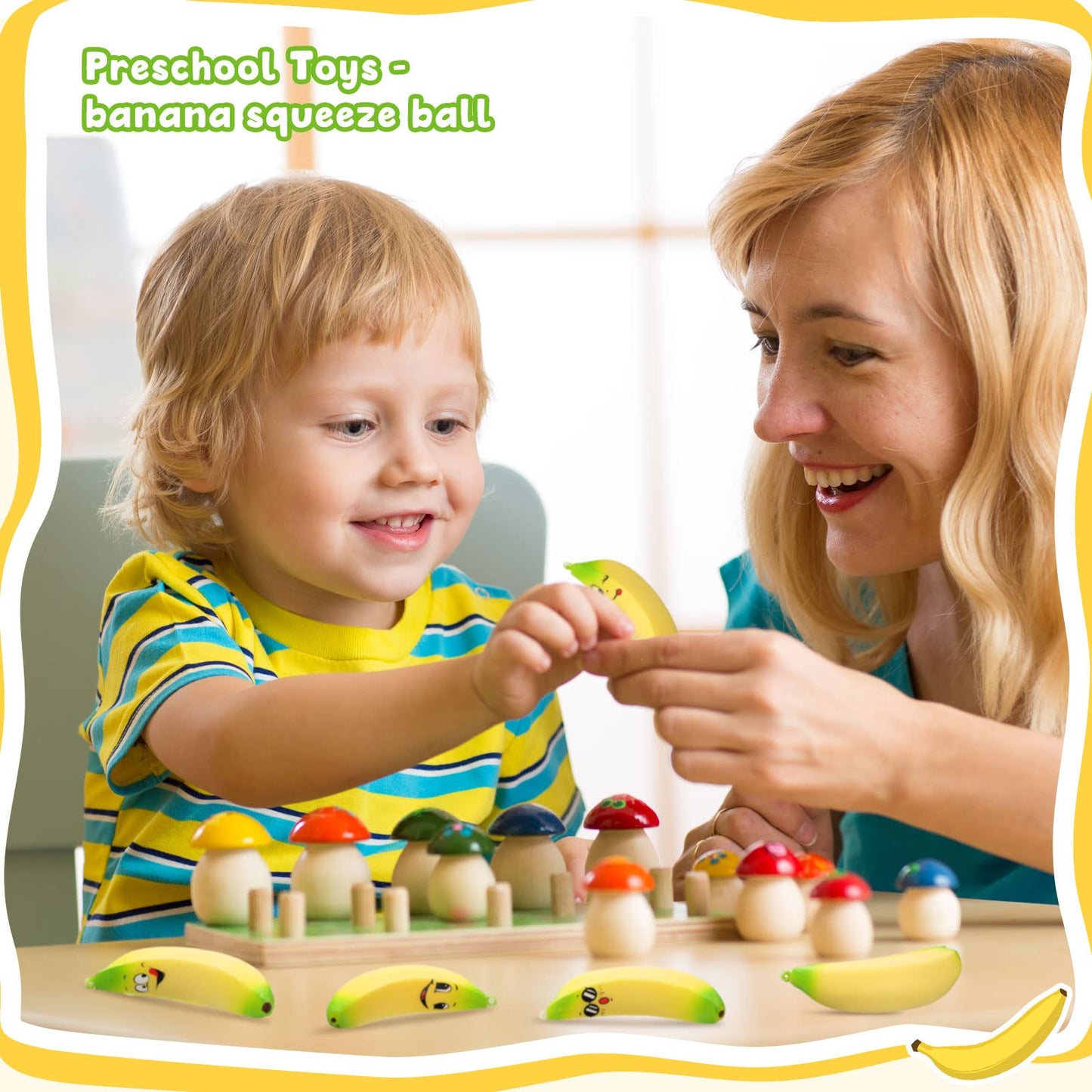 16 Pcs 3.7 Inch Banana Stress Toys Banana Stretchy Balls with Emotions PU Stress Relief Toy Soft mature-themed Sensory Toys for Relief Party Favors Bag Fillers