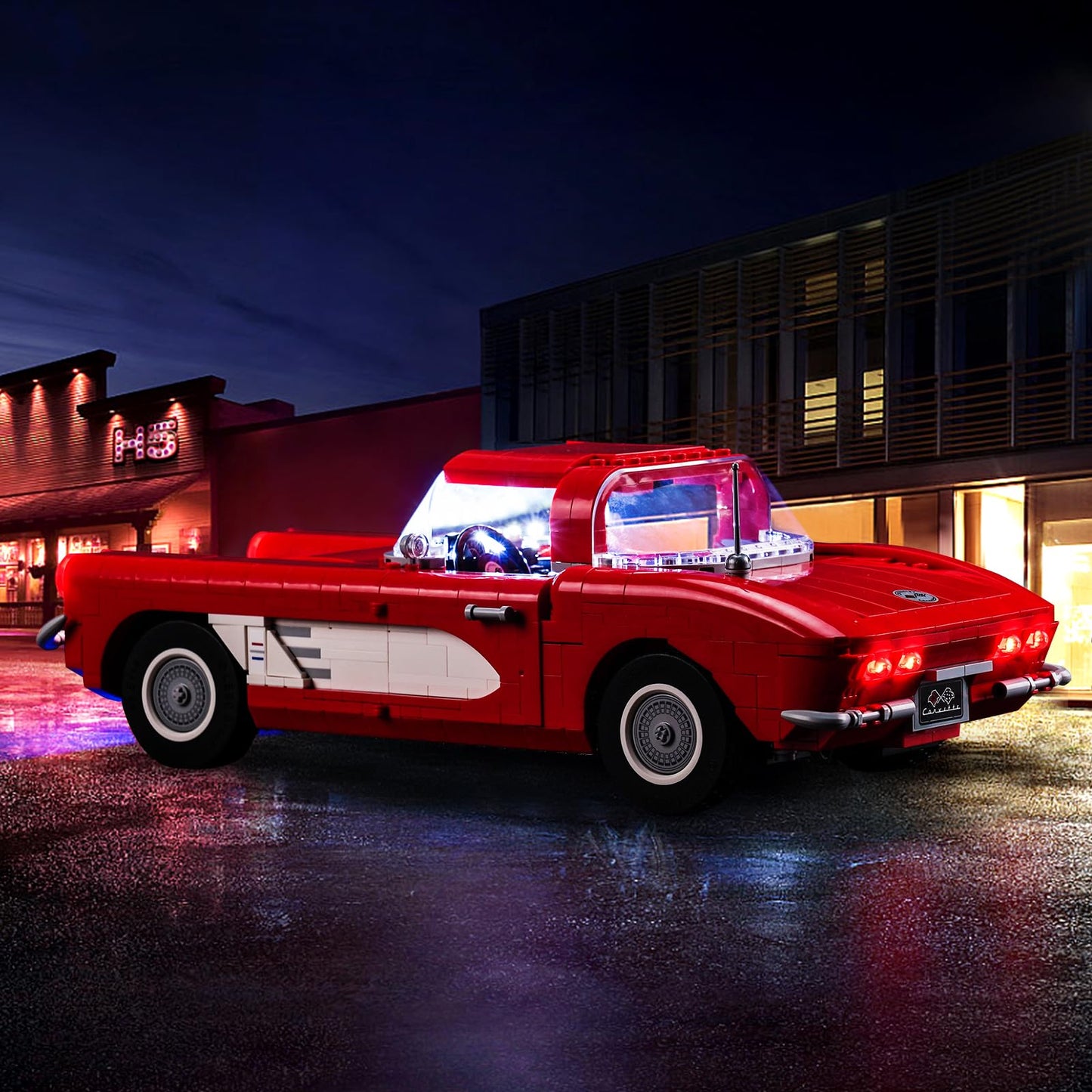 Hilighting Upgraded Led Light Kit For Lego Icons Corvette Building Set, Compatible With Lego 10321 (Model Not Included)