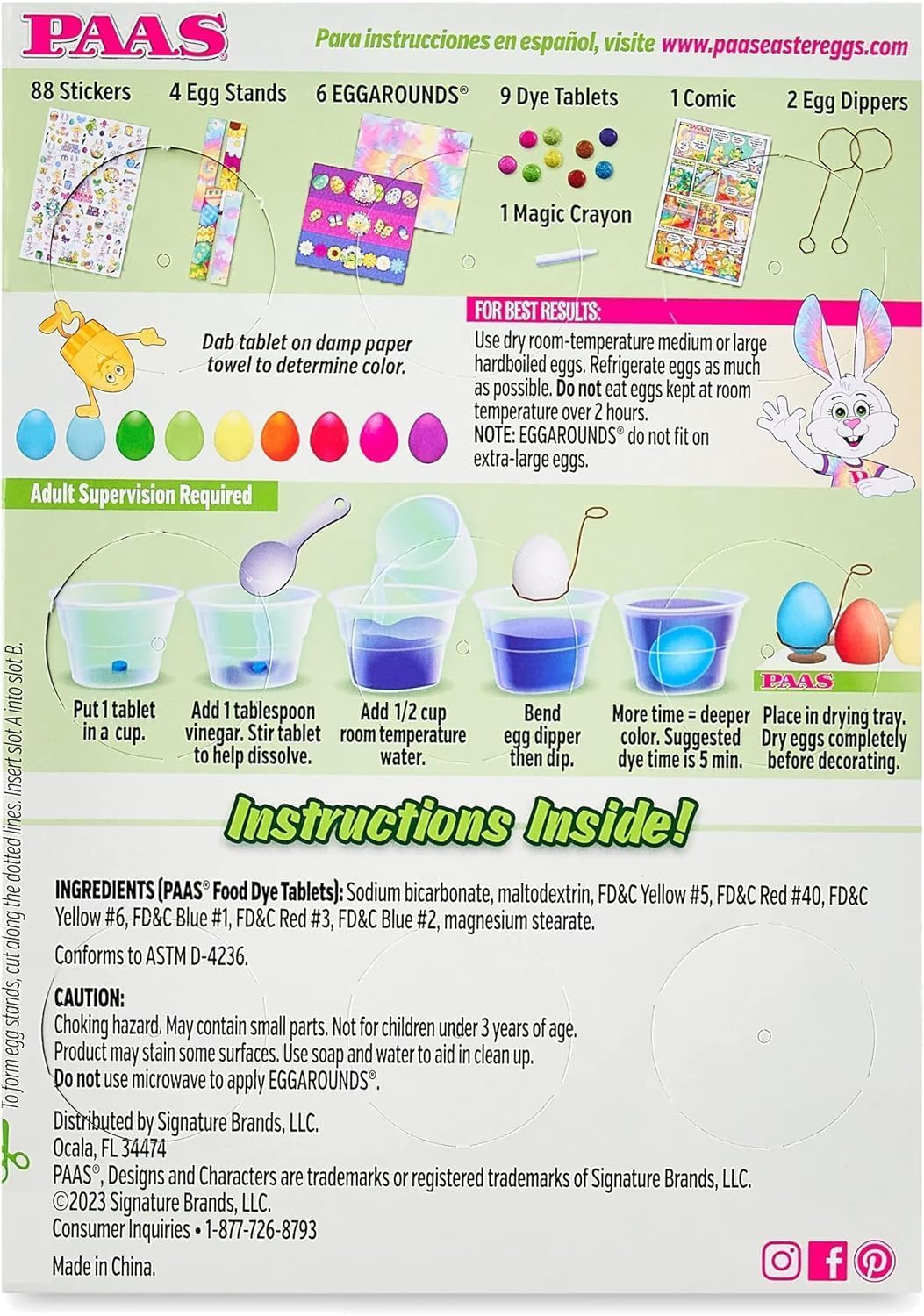 PAAS Deluxe Easter Egg Decorating Kit - Americas Favorite Easter Tradition