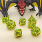 DND Dice,HNCCESG Metal D&D Dice of 7pc,Dungeons and Dragons Dice Set Polyhedral Dice Role Playing Dice Set Hollow Dice Gaming D