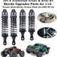 OGUNKE RC 4PCS Aluminum Front & Rear RC Shocks for 1/10 RC Truck Traxxas Slash 2WD/4x4 shocks Rustler 4X4 shocks Stampede 4X4 sh