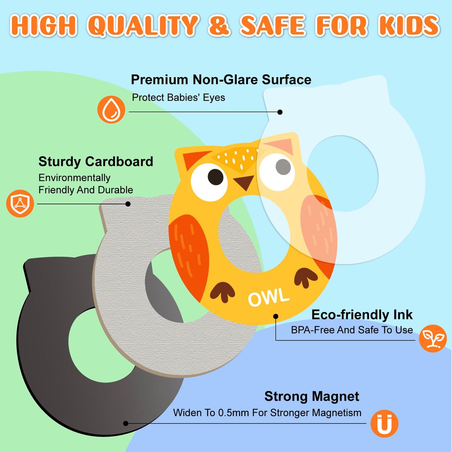 Magnetic Letters And Numbers, Fridge Alphabet Magnets For Toddlers 1-3, 52 Pcs Refrigerator Toys - 26 Uppercase 20 Numbers 6 Sym