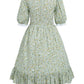 Nuoqi Prairie Dresses For Girls, Girls Laura Ingalls Wilder Costume Pioneer Colonial Dress 4-5, Green