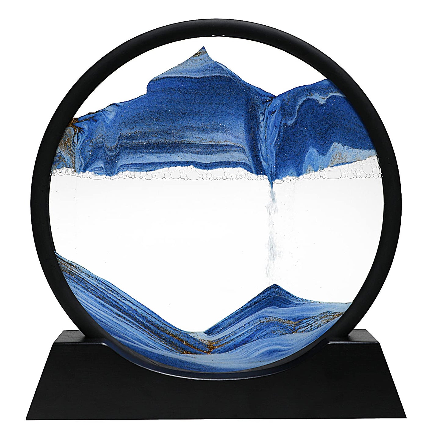 SECERTMU Dynamic Sand Pictures, Amazing Moving Sand Art, Glass 3D Deep Sea Sandscapes Art Decorate,Relaxing Relieve Depression f