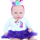 Mybrittany'S Purple Unicorn Outfit Fits 15-18 Inch Baby Dolls- 15 Inch Baby Doll Clothes