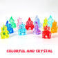 Niceup Acrylic Princess Castle Figurines, Multicolor, 1.6 inches, 65pcs Goodie Bag Treasures for Party Favors & Cake Decoration