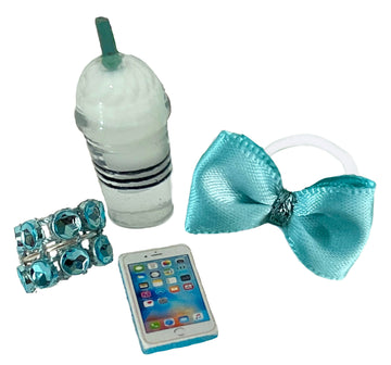 Pet Shop Accessories Lps 4 Pc Lot Bow Necklace Phone Coffee Clothes Cat Not Included