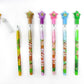 TINYMILLS 24 Pcs Sloth Multi Point Stackable Push Pencil Assortment with Eraser for Sloth Birthday Party Favor Prize Carnival Go
