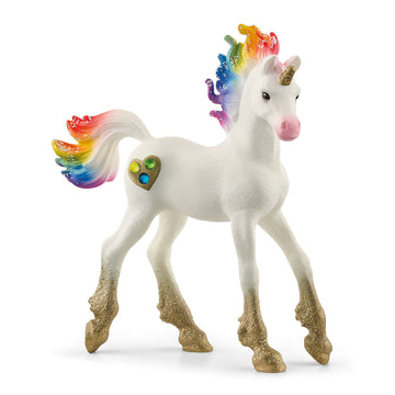 Schleich Bayala, Unicorn Toys For Girls And Boys Rainbow Love Unicorn Foal With Rainbow Mane And Tail, Ages 5+