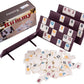 Classic Rummy Cube,106 Rummy Game With Portable Carton, Tradditonal Board Game For Family, 106 Tiles, 4 Plastic Holders(2-4 Players)