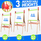 Joyooss Easel For Kids Easel, Wooden Easel Whiteboard & Chalkboard Easel, Foldable Height Adjustable Double Sided Toddler Art Ea