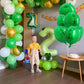 TONIFUL 30Pcs 18 Inch Round Balloons Large Green Round Shape Foil Balloons Big Green Round Helium Mylar Decorations for Birthday