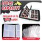 Card Binder 4-Pockets, 400 Pockets Card Holder With 50 Removable Sleeves, Trading Card Collector Zipper Album Holder, Black