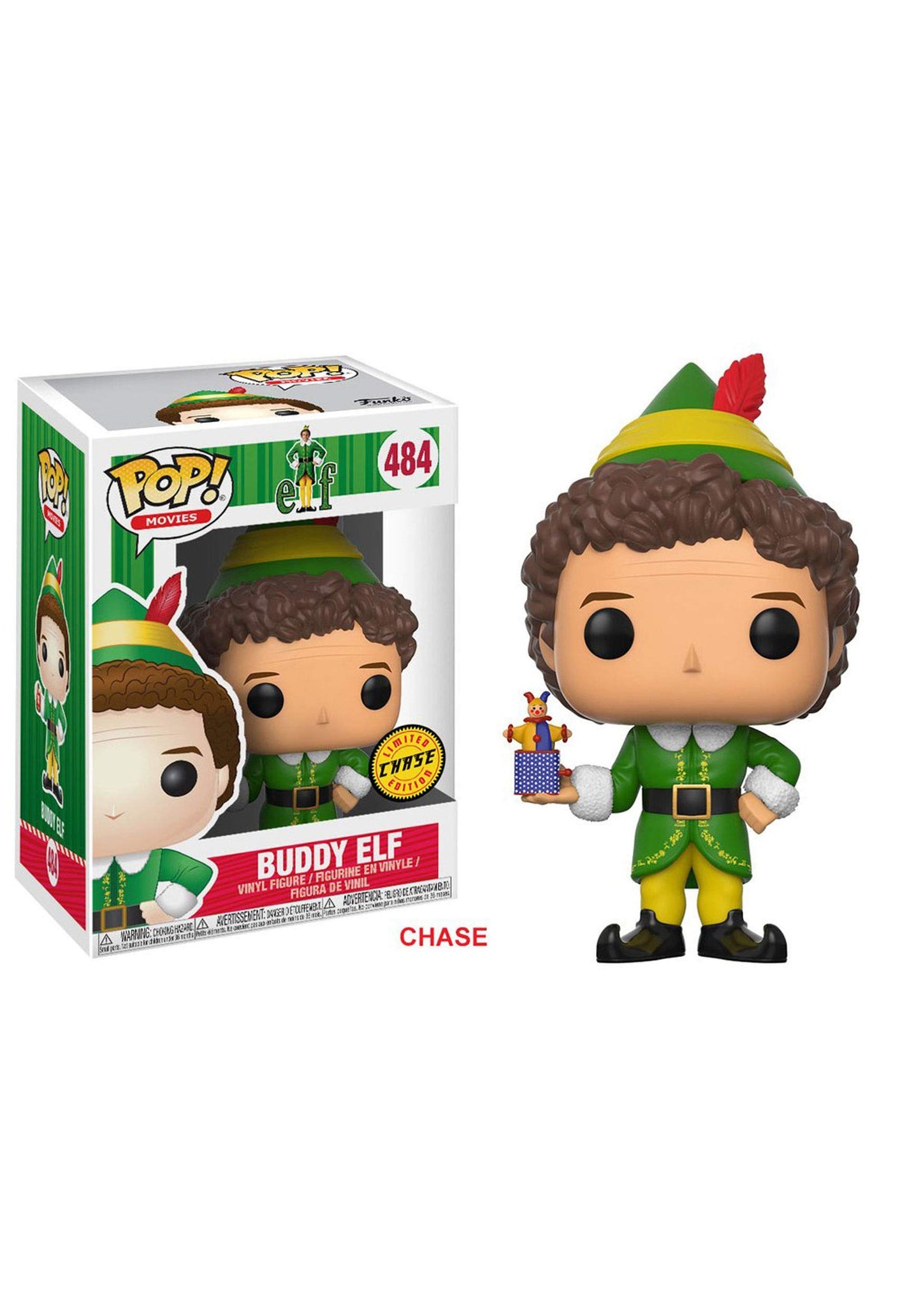 Funko Pop Movies: Elf Buddy Vinyl Figure - Standard Size, Blue, Model 21380, Collectible