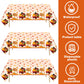 Thanksgiving Tablecloth 3 Pcs Fall Table cloths Rectangle Maple Leaf Pumpkin Turkey Table cloth Autumn Tablecover for Thanksgivi