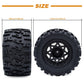 RC 2.8 ''Tires and Wheel Rim 12mm Hex for1/10 Monster Truck HPI HSP Savage XS TM Flux ARRMA GORGON KDM, Set of 4