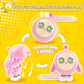 A ALPHA Eggy Party Toys, Rosie Action Figures Transformer Toys, 2-in-1 Eggy Wobbler Toys to All Ages, Cute Tumbler Toys for Kids