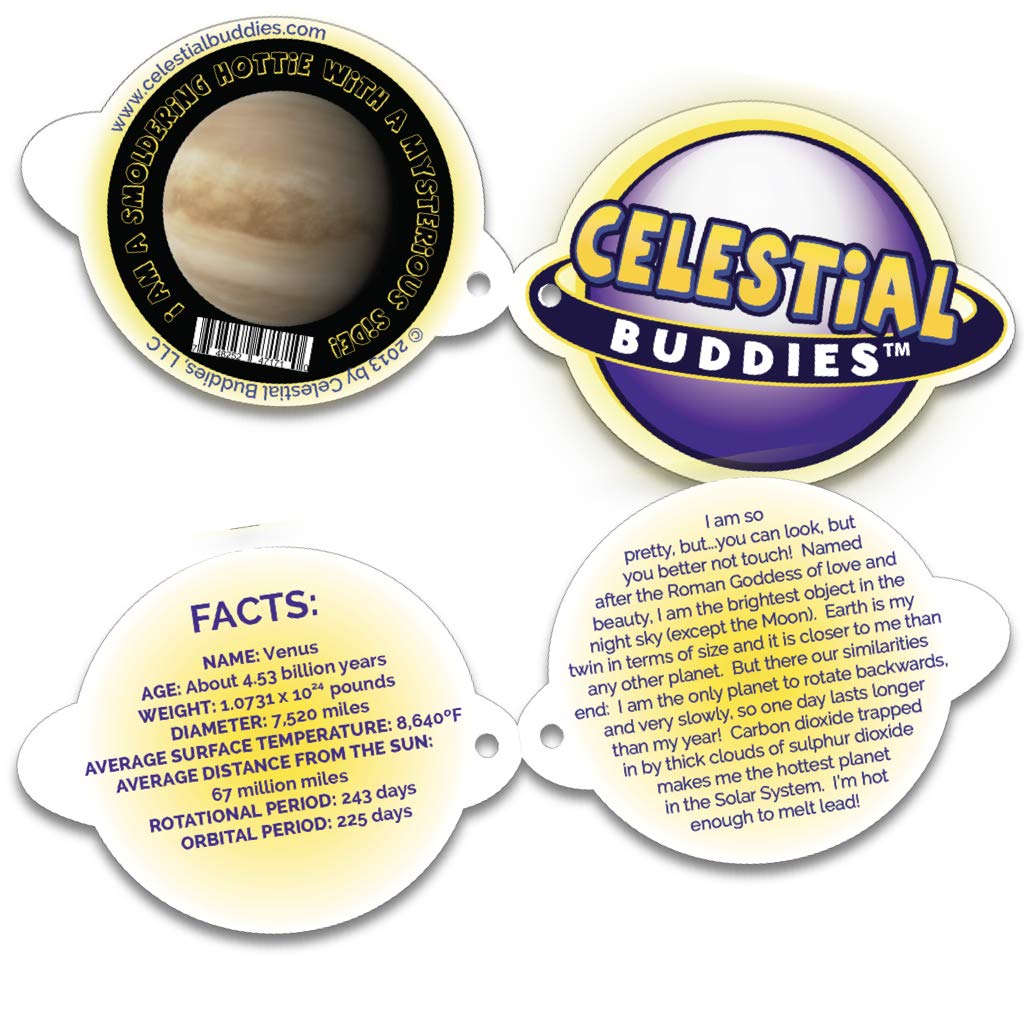 Celestial Buddies Venus Buddy Plush Toy - Educational Astronomy Space Planet - Blue - One Size - Model SG_B00IMQTIQQ