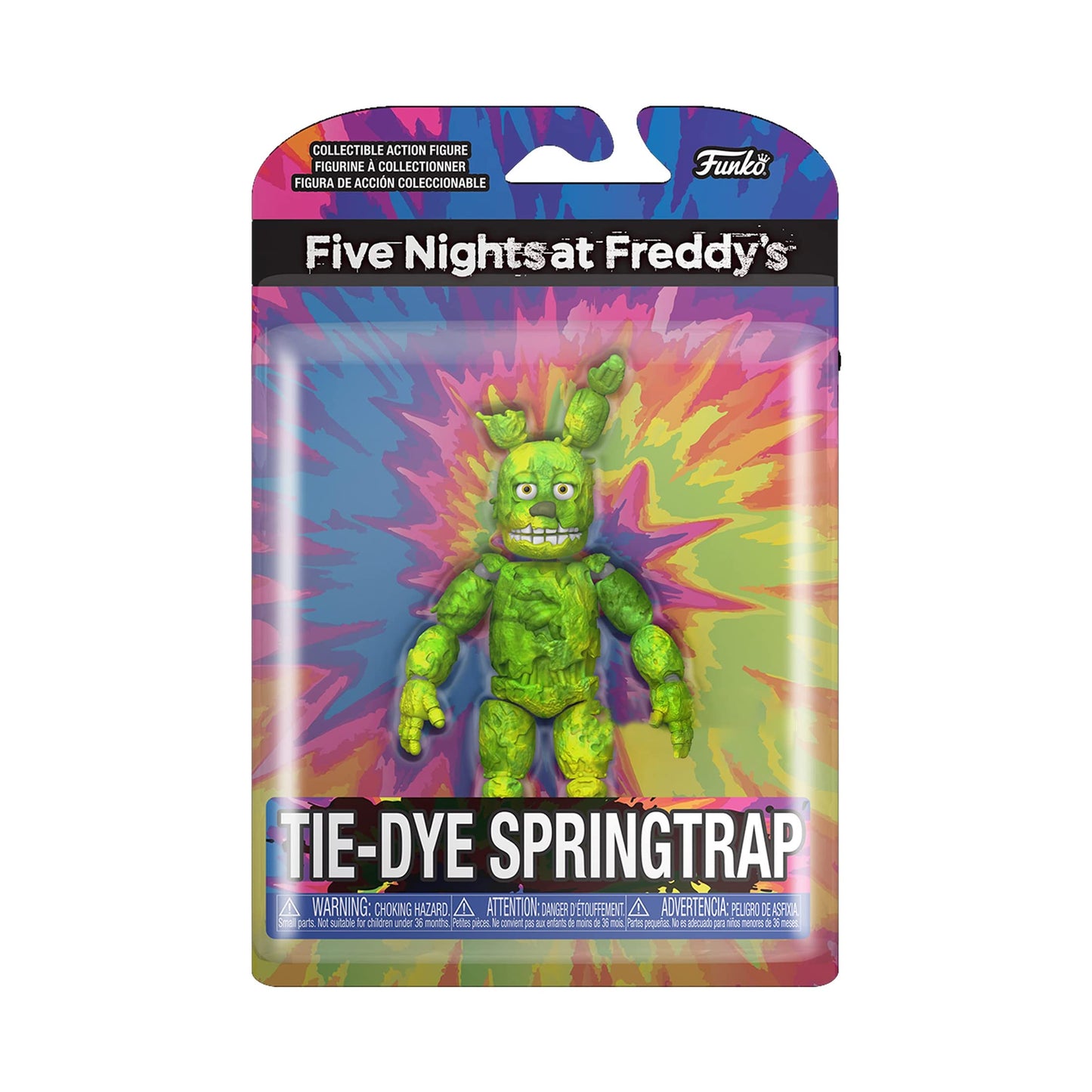 Funko Five Nights at Freddy's Springtrap Tie Dye Action Figure - Green, Vinyl, Model 64241, US Exclusive