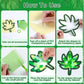 Qyeahkj 36 Set Summer Suncatchers Crafts for Kids DIY Hawaiian Palm Leaves Window Tissue Paper Crafts Kit Green Leaf Hanging Dec